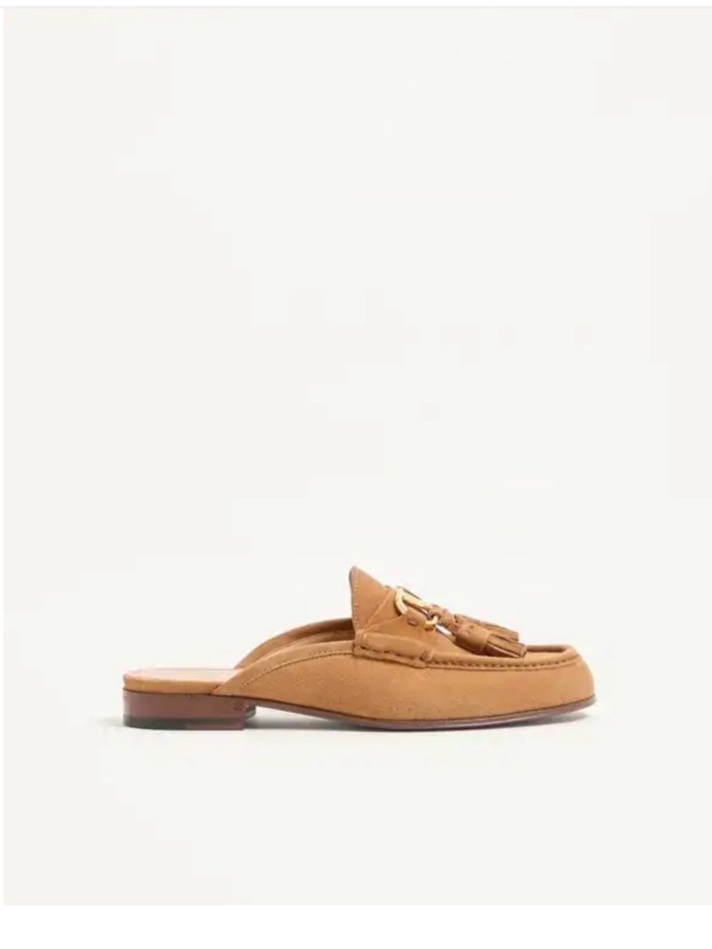 Valentino Suede Tassel Loafer Mule - Women's Slip-On